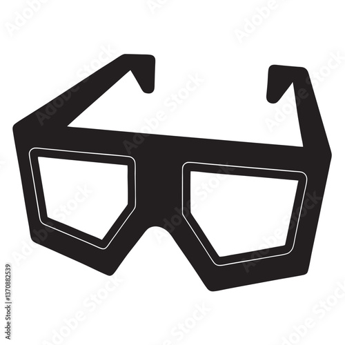 cinema 3d glasses illustration