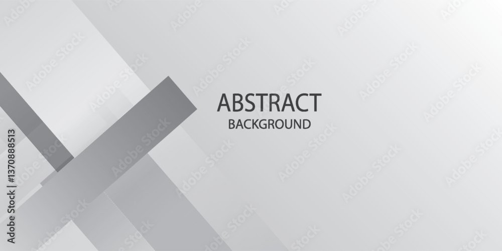 Obraz premium Abstract geometric white and gray color background. Vector, illustration