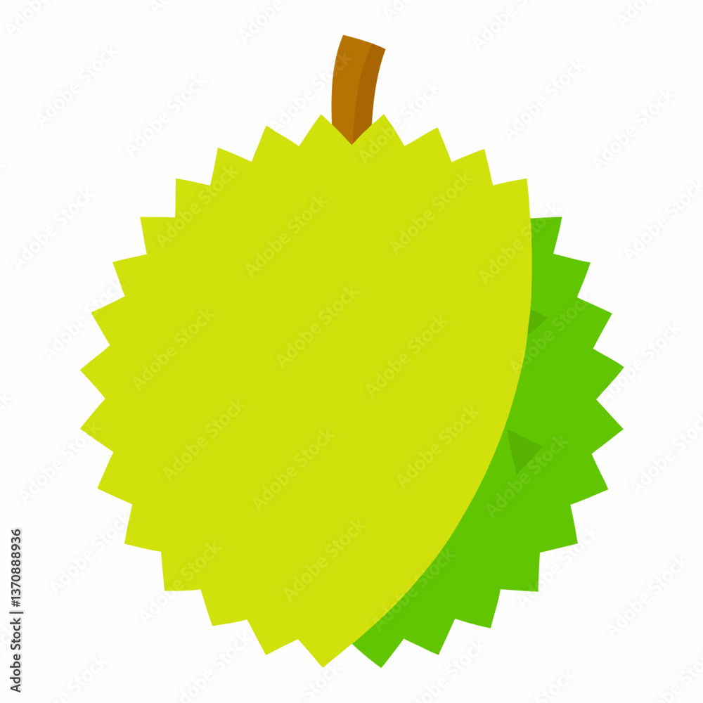Durian Fruits vector art illustration Durian Fruits vector art illustration