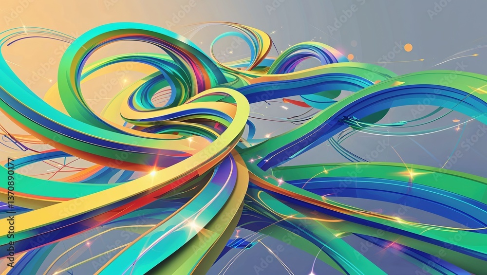 Vibrant curves and swirls of color symbolize the intricate challenges faced in society today, highlighting the interconnectedness of various social issues Vibrant curves and swirls of color symbolize the intricate challenges faced in society today, highlighting the interconnectedness of various social issues