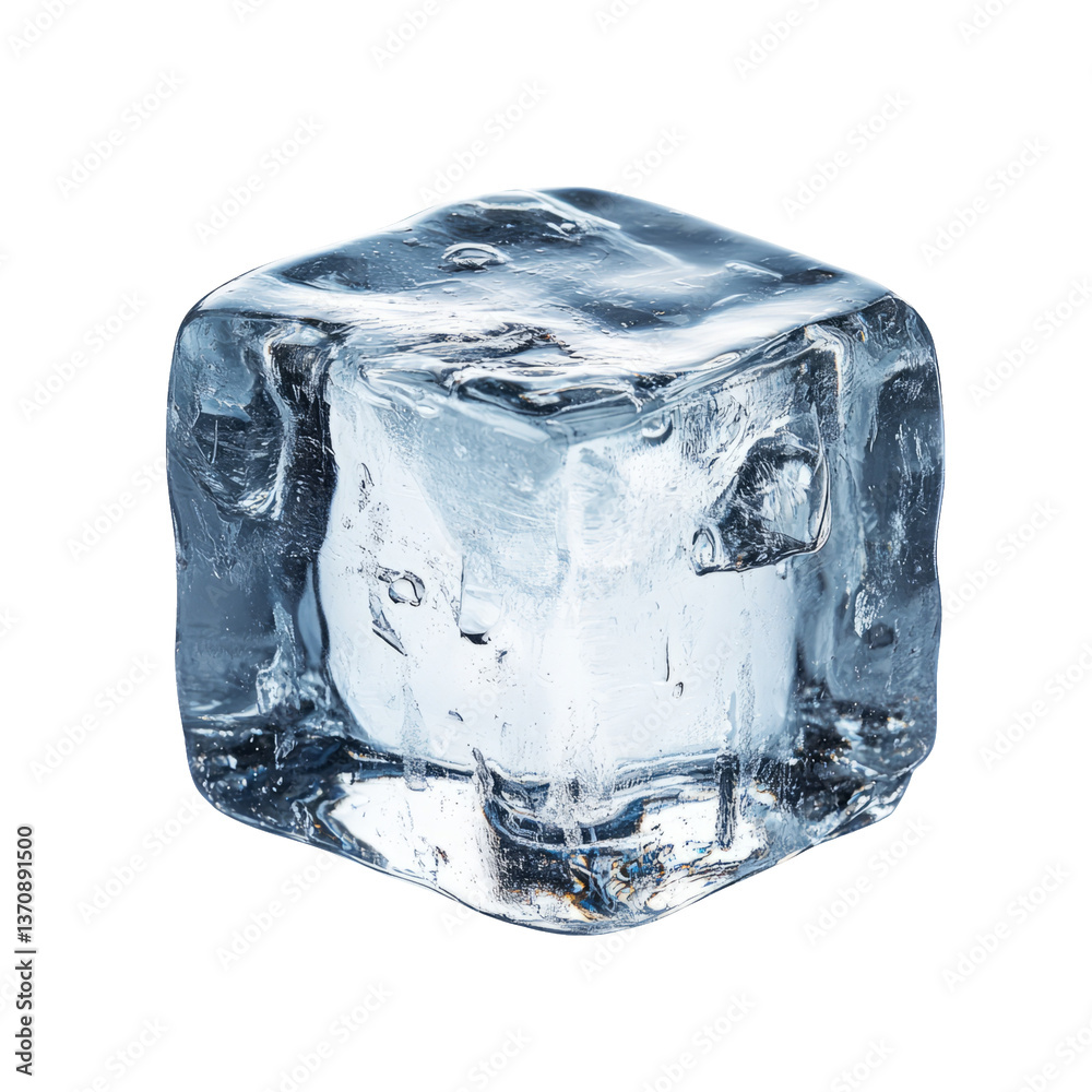 Isolated Ice Cube on Transparent Background for Creative Use Isolated Ice Cube on Transparent Background for Creative Use