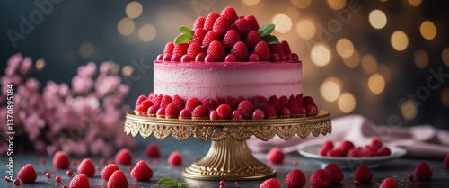 decadent raspberry cake temptation for sweet celebrations