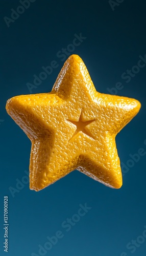 Star Fruit in Mid-Air