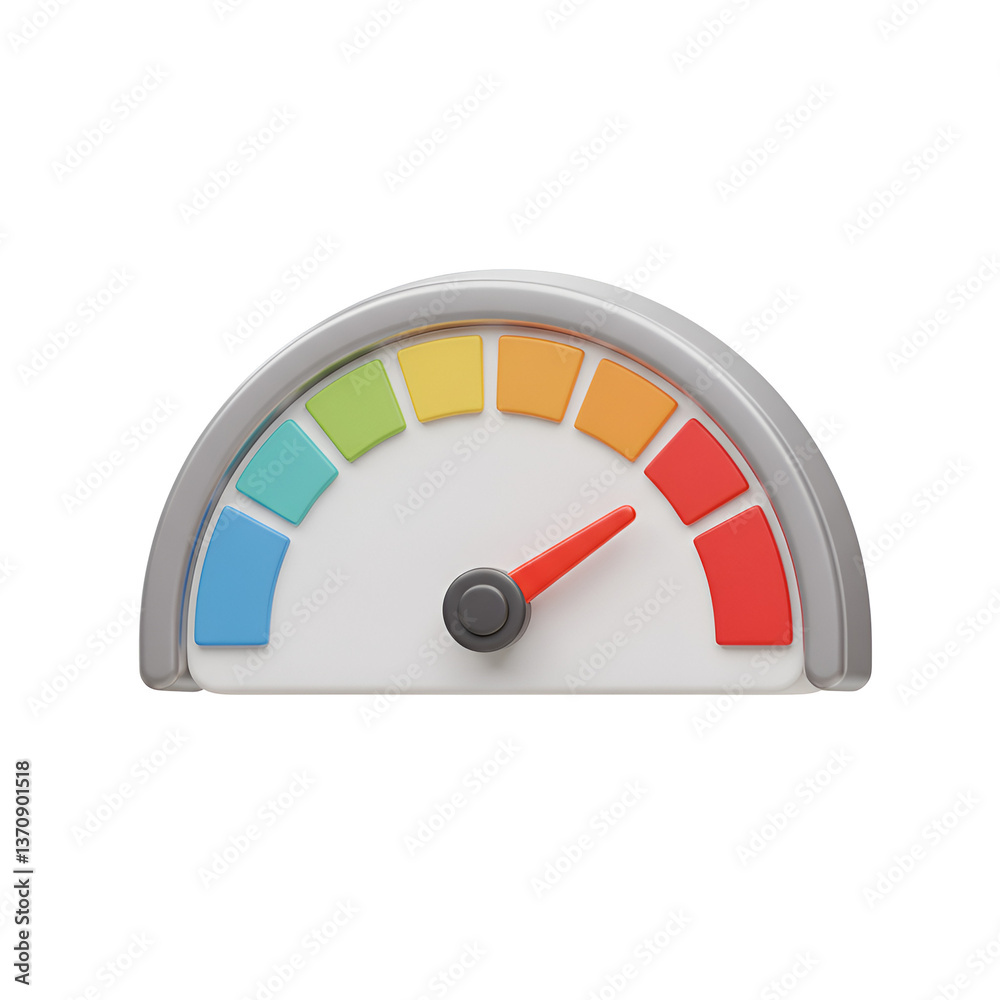 Speed Optimization Gauge Meter Showing High Speed Denoting Website Performance Speed Optimization Gauge Meter Showing High Speed Denoting Website Performance