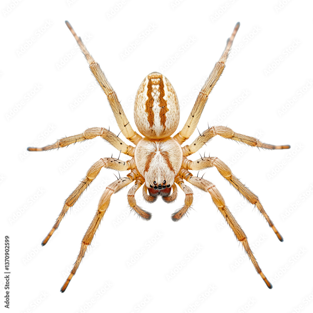 Isolated Spider with Detailed Features on Transparent Background Isolated Spider with Detailed Features on Transparent Background