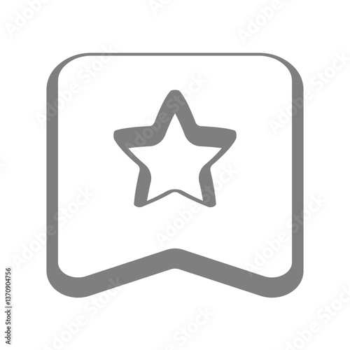 White simple icon flag, ranking. Perfect for games, apps, loot crates, rewards, or in-game purchases.