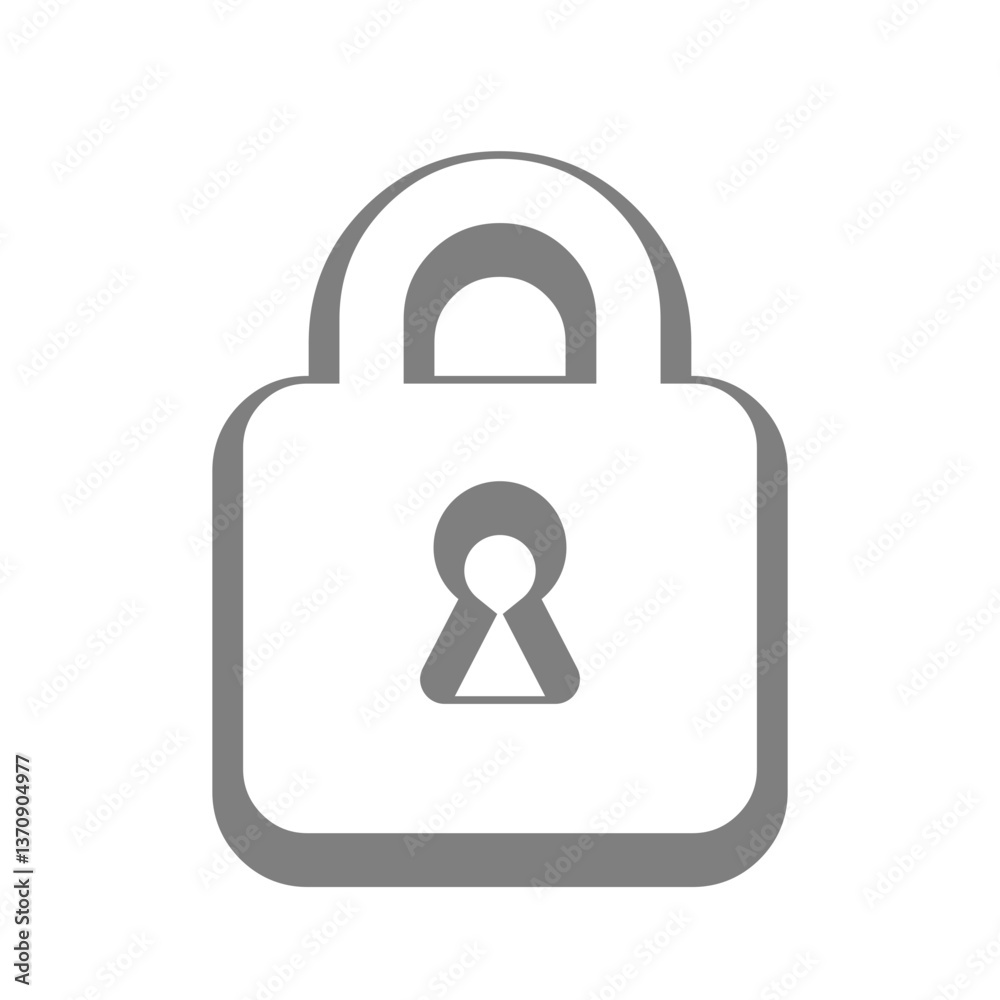 White simple icon lock. Perfect for games, apps, loot crates, rewards, or in-game purchases. White simple icon lock. Perfect for games, apps, loot crates, rewards, or in-game purchases.