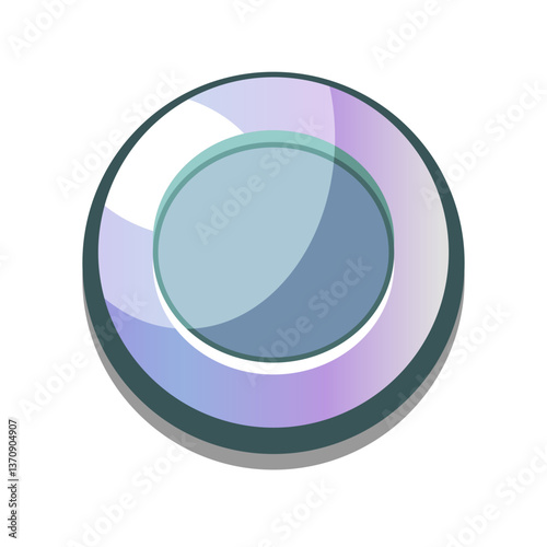 Icon silver coins casual, cartoon-style. Perfect for games, apps, loot crates, rewards, or in-game purchases.