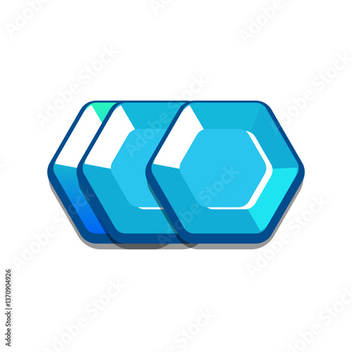 Icon diamonds, gems, casual, cartoon-style. Perfect for games, apps, loot crates, rewards, or in-game purchases.