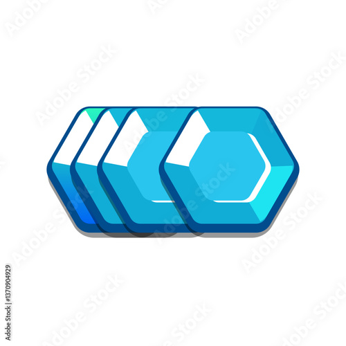 Icon diamonds, gems, casual, cartoon-style. Perfect for games, apps, loot crates, rewards, or in-game purchases.