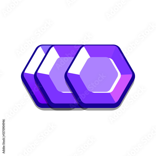 Icon diamonds, gems, casual, cartoon-style. Perfect for games, apps, loot crates, rewards, or in-game purchases.