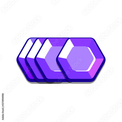 Icon diamonds, gems, casual, cartoon-style. Perfect for games, apps, loot crates, rewards, or in-game purchases.