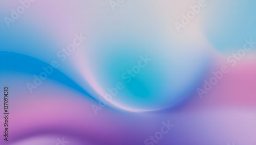 Serene pastel waves flowing in a dreamy, tranquil landscape of soft blues and purples.