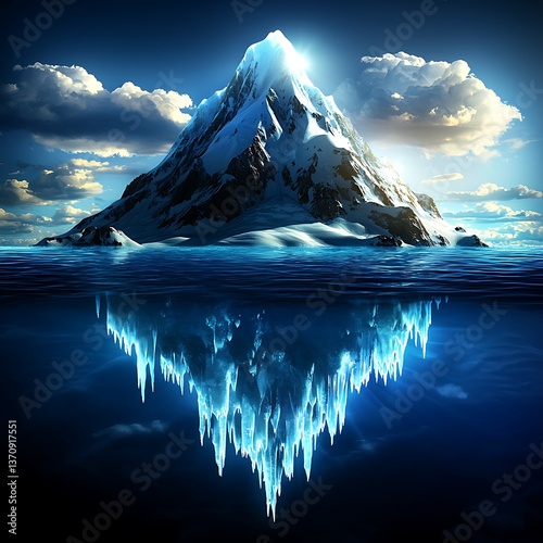Majestic Iceberg with Ocean Peak.