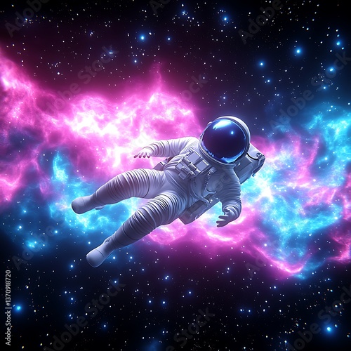 Astronaut in Nebula