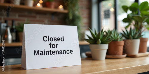 A sign displays 