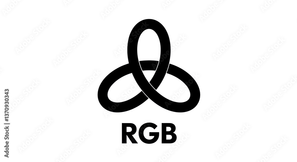 Fototapeta premium Isolated RGB Symbol