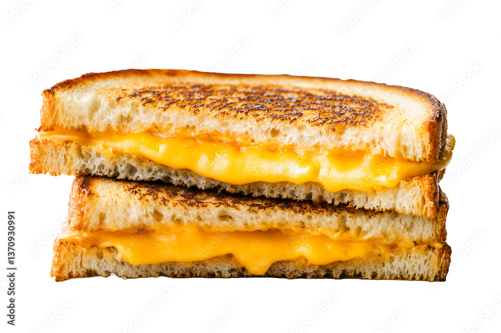Melted cheddar cheese oozing from a perfectly grilled sandwich, golden and delicious. Melted cheddar cheese oozing from a perfectly grilled sandwich, golden and delicious.