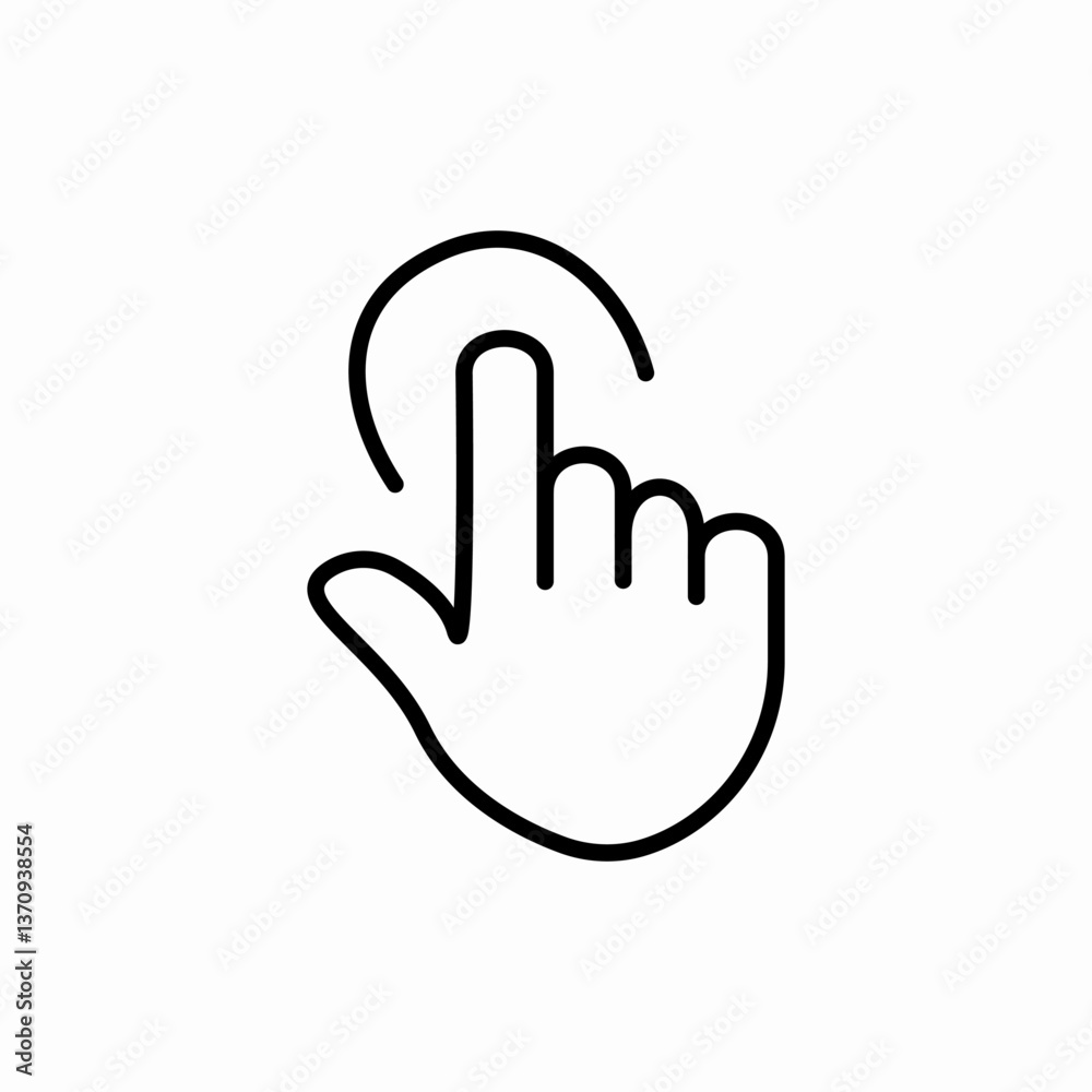Mouse pointer click icon vector sign Mouse pointer click icon vector sign