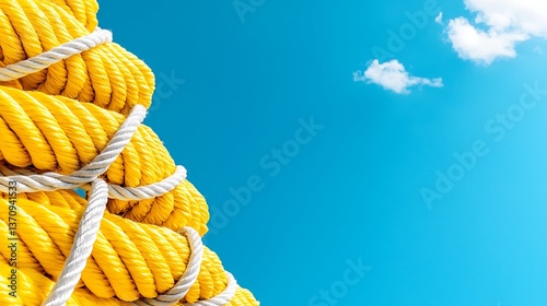 Twisted Rope Against Sky