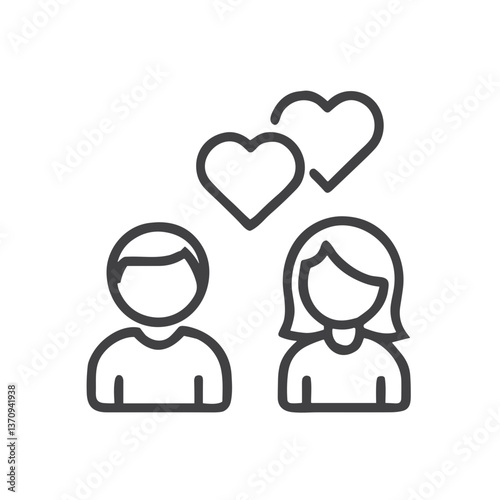Flirting Icon for Dating Apps - Ideal for Interaction Features, Communication Styles, and Romantic Interest Indicators in Online Dating and Relationship Platforms