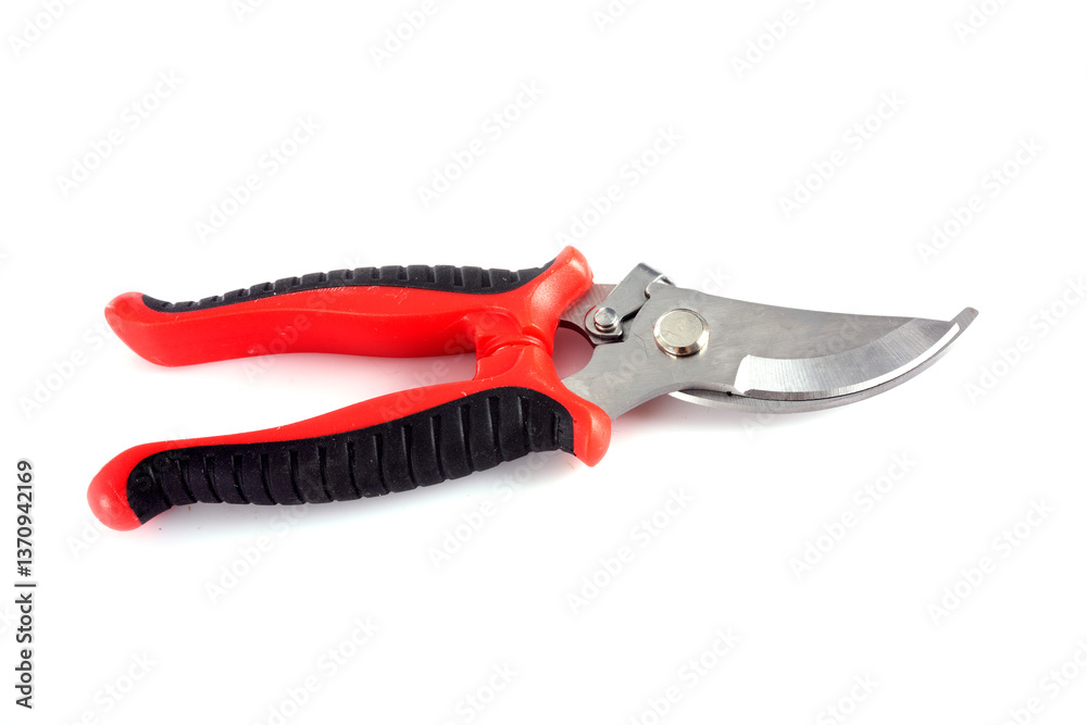 red secateurs in studio red secateurs in studio