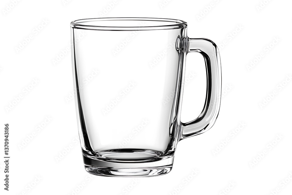 Clear glass cup isolated on white or transparent background. Clear glass cup isolated on white or transparent background.