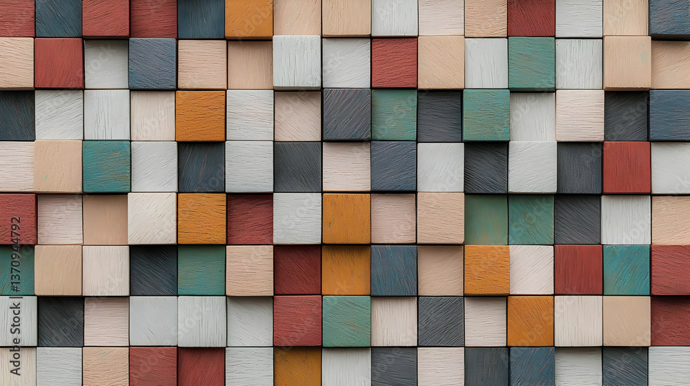 Colorful Geometric Block Pattern Colorful Geometric Block Pattern