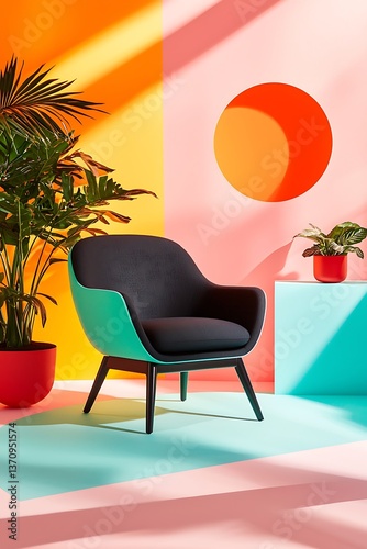 Modern Chair, Tropical Room