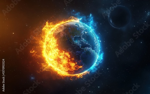 earth and sun