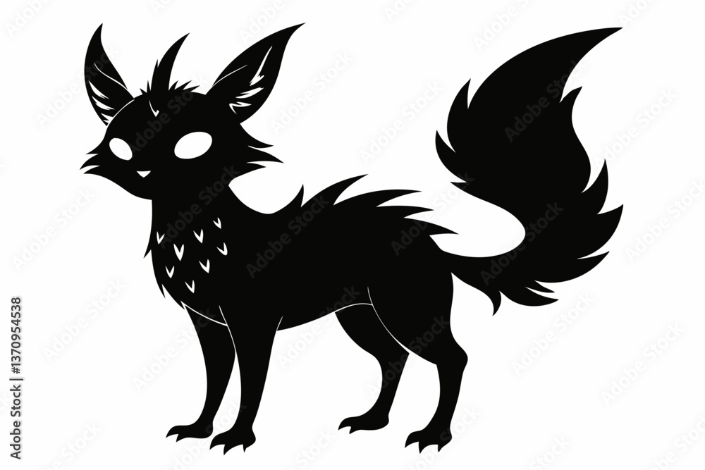 Fototapeta premium Coloring book silhouette black vector