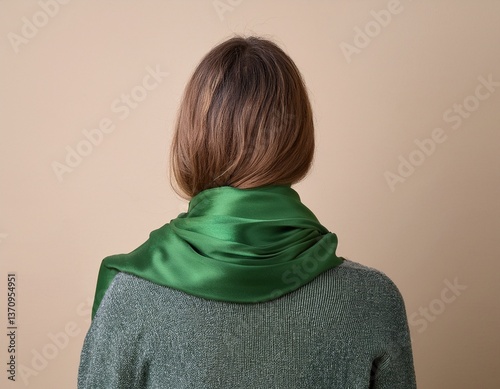 mujer de espalda mirando 