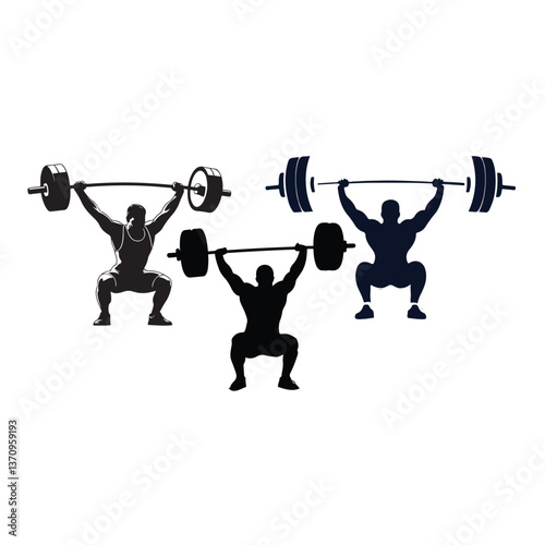 Weightlifting Silhouettes Strength Training, Lifting, and Athletic Power