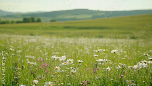 Wallpaper Mural green grass field and blue sky Torontodigital.ca