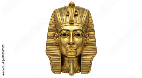 Bild auf Leinwand Isolated Gold Pharaoh Mask