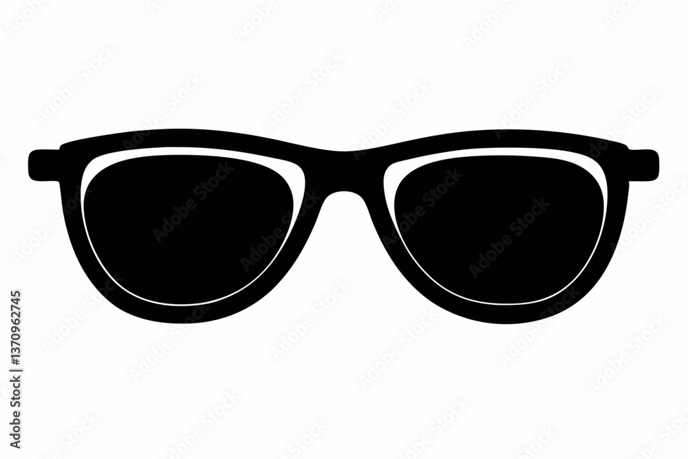 Fototapeta premium sunglass sihouette black vector