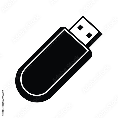usb drive silhouette