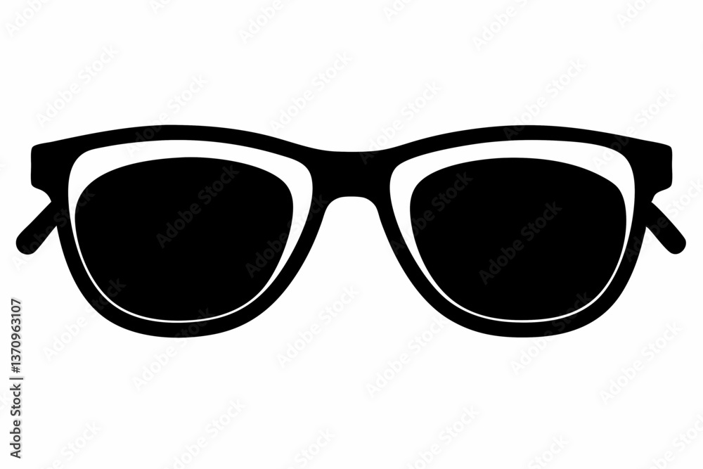 Fototapeta premium sunglass sihouette black vector