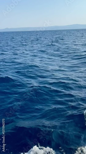 sea waves and blue sky