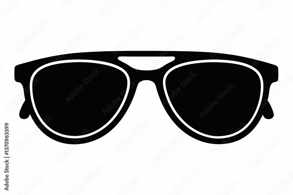 Fototapeta premium sunglass sihouette black vector