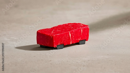 Raw Steak, Modern, Still Life
