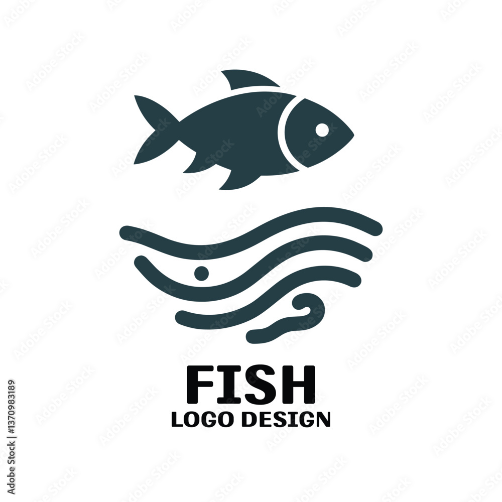 Obraz premium Fish Vector Logo Design
