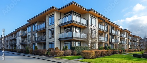Modern Apartment Building Complex