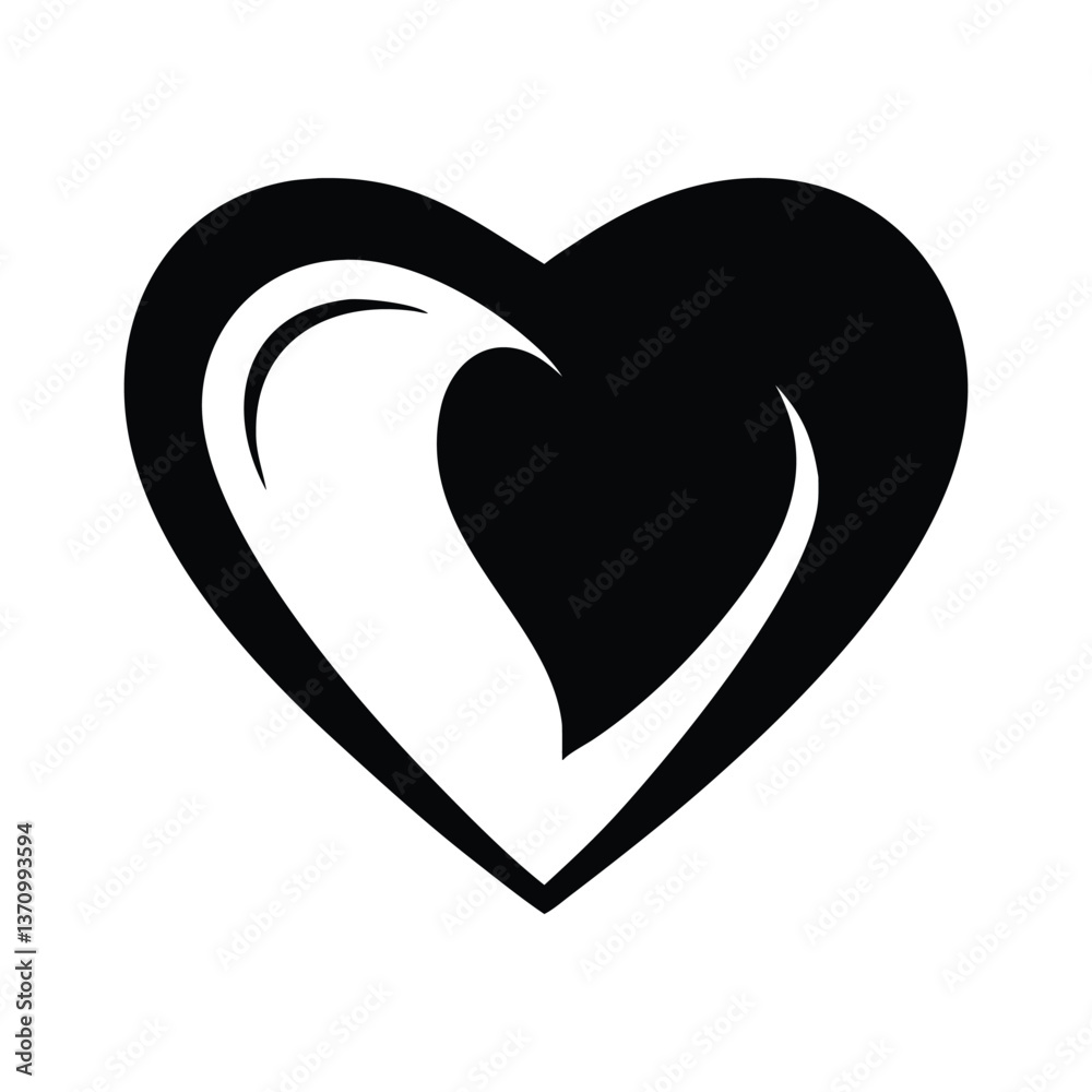 heart with a red heart heart with a red heart