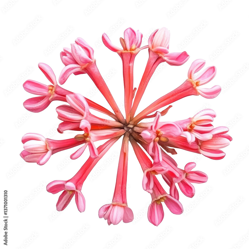 Fototapeta premium Clove Pink isolated on white background