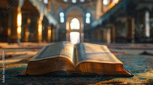 Holy Quran Open in Mosque: A Sacred Moment