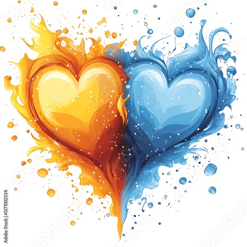 Fire and Ice Hearts.