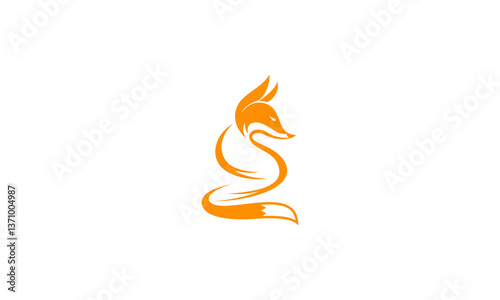 vector illustration of a fiery horse