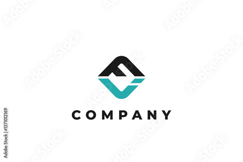 letter fi or if abstract business modern minimalist logo