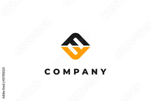 letter ff or n or h abstract business modern minimalist logo